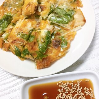 水菜キムチチーズ焼き
